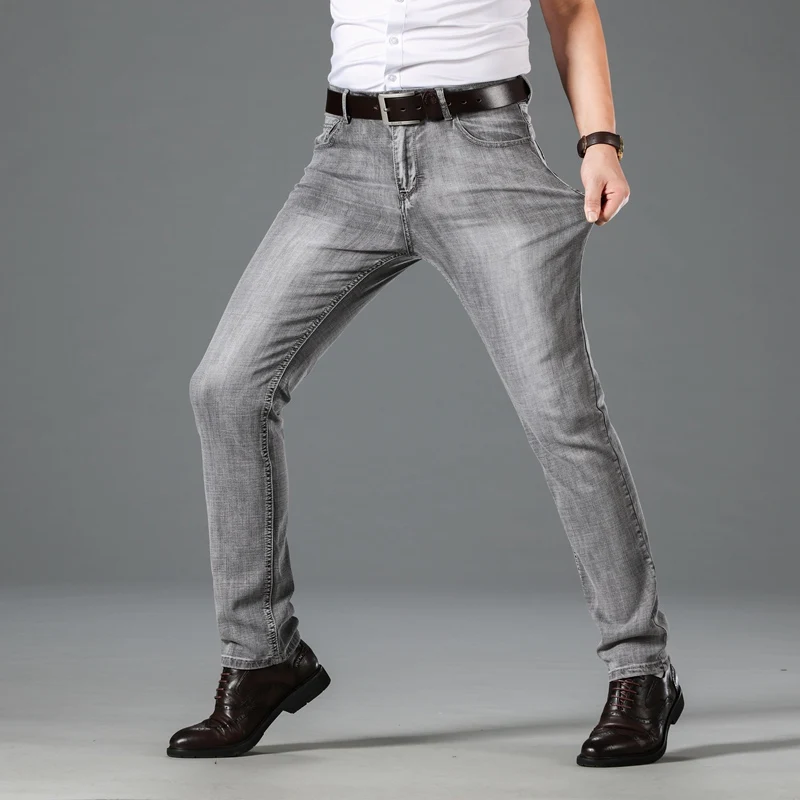 2020 Nowy Projekt Jeans Męskie Spodnie Bawełna Deniem Klasyczne Spodnie Casual Slim Stretch Wysokiej Jakości s