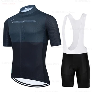 Men Cycling Jersey 2021 New Raudax Team Bicycle Clothing Summer Short Sleeves Cycling Set MTB Triathlon Sports Ropa De Ciclismo