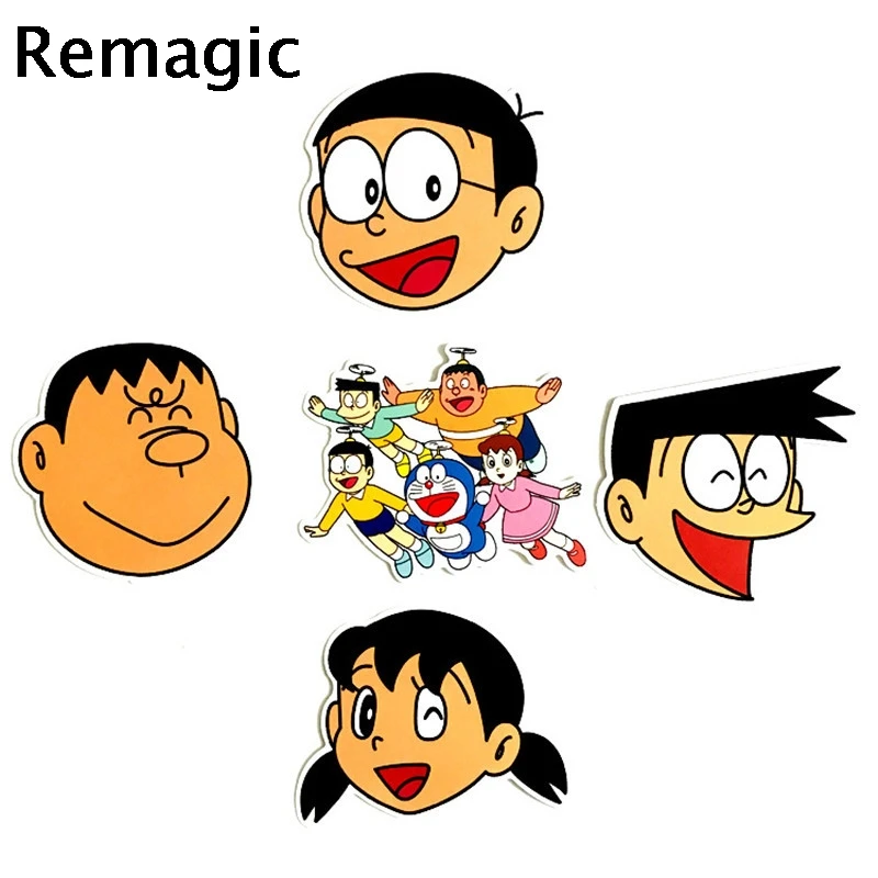 60 szt. Vintage rysunek Doraemon klasyczny 90-tych, naklejki dla dzieci, pakiet pasteur cosplay scrapbooking DIY telefon, laptop dekoracji domu prezent