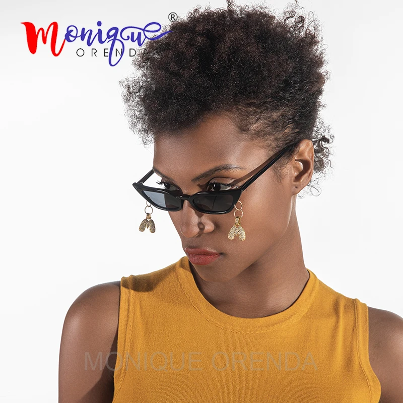 2021 Trend Kobiety Moda Kocie Oko Okulary Marki Projektant Retro CZ Hip Hop Kuba Biżuteria Okulary Mężczyźni Ocolos