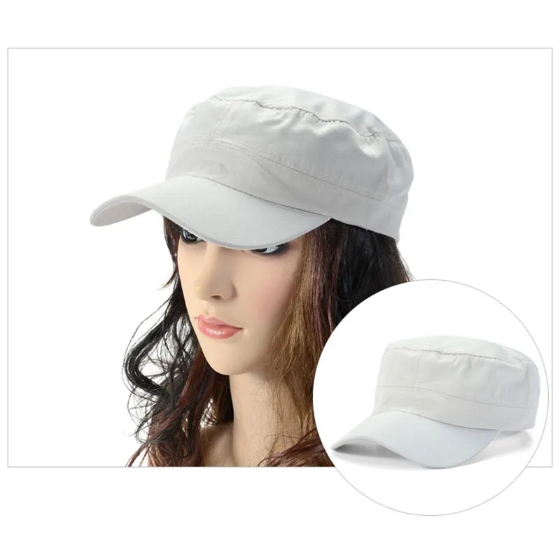 Droppshiping Men Women Sunshade Hat Flat Top Oddychającym Sun Protective Casual Cap for Outdoor BFJ55