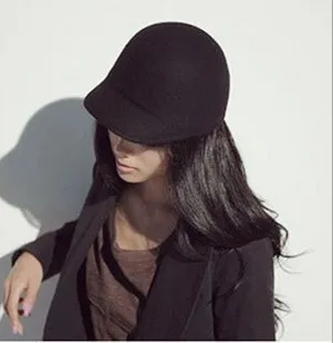 Moda vintage wełniana moda кашемировая konna kapelusz rycerska czapka kopuła kapelusz szlachetnych kobiet wiadro kapelusz moda kobiece akcesoria