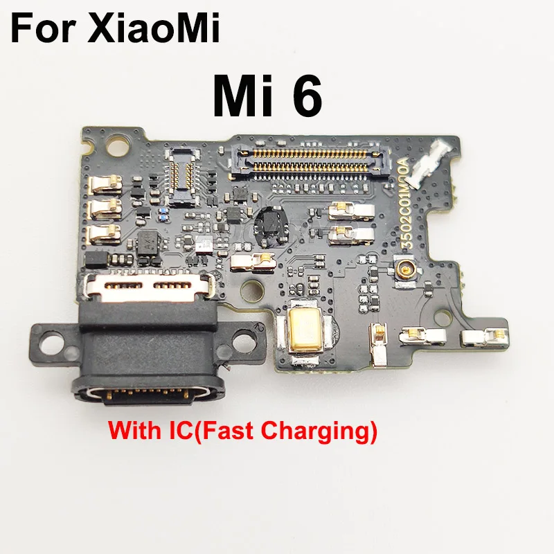 Aocarmo USB Port Ładowania Dla XiaoMi 6 Mi6 Złącze Ładowarki Złącze Stacji Dokującej Mikrofon Mikrofon Naprawa Części