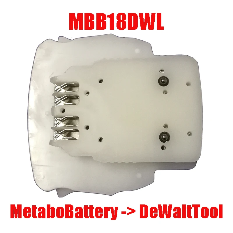 MBB18DWL Adapter Konwerter Złącza Użyć Metabo 18V, Litowo-jonowy Akumulator DeWalt XR 18V 20V FlexVolt 20V 60V Bateria Litowa Narzędzie