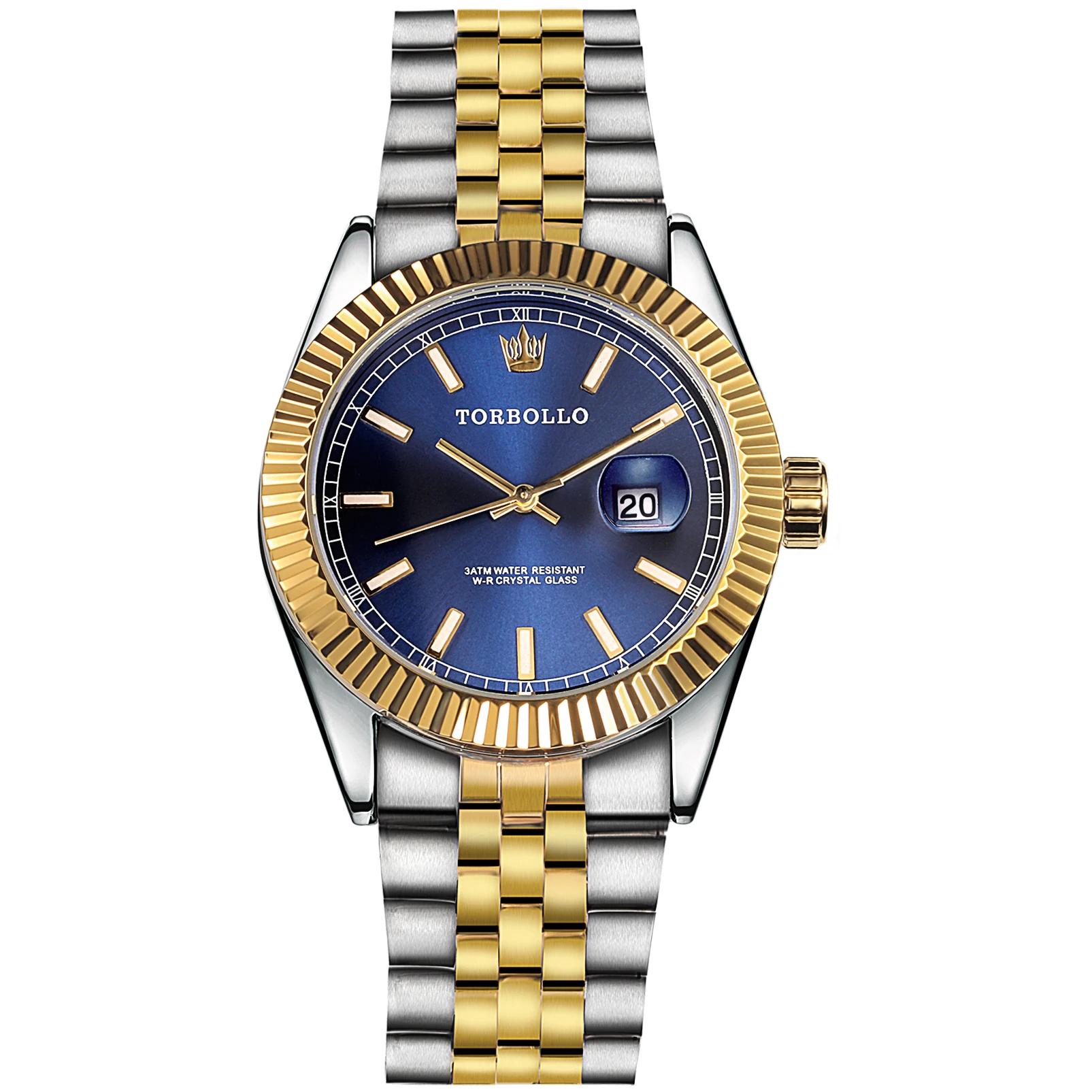 Luksusowe męskie zegarki Top Brand Steel Brecelet Clock 2020 zegarki Męskie Blue Wodoodporny relogio masculino Dropshipping