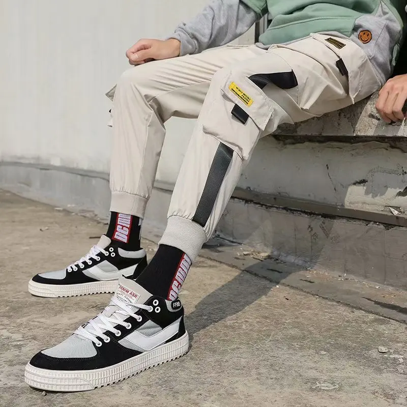 Spodnie cargo Męskie Temat Hip-hop Ulica odzież Biegaczy Koreański Kieszeni Patchwork Harem Spodnie do kostek Spodnie Techwear M-5XL