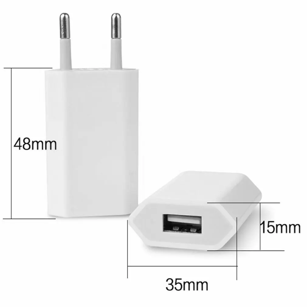 USB Wall Charger Charger Adapter 5V 1A Single Port USB Quick Charger Socket for iPhone 7/6S/6S Plus/6 Plus