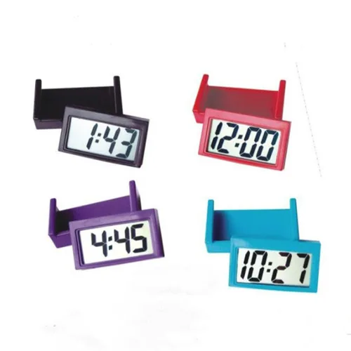 Małe Samoprzylepne Samochodowe gry Planszowe, Elektroniczne Zegary Zegarki Czujniki Cyfrowy ekran LCD