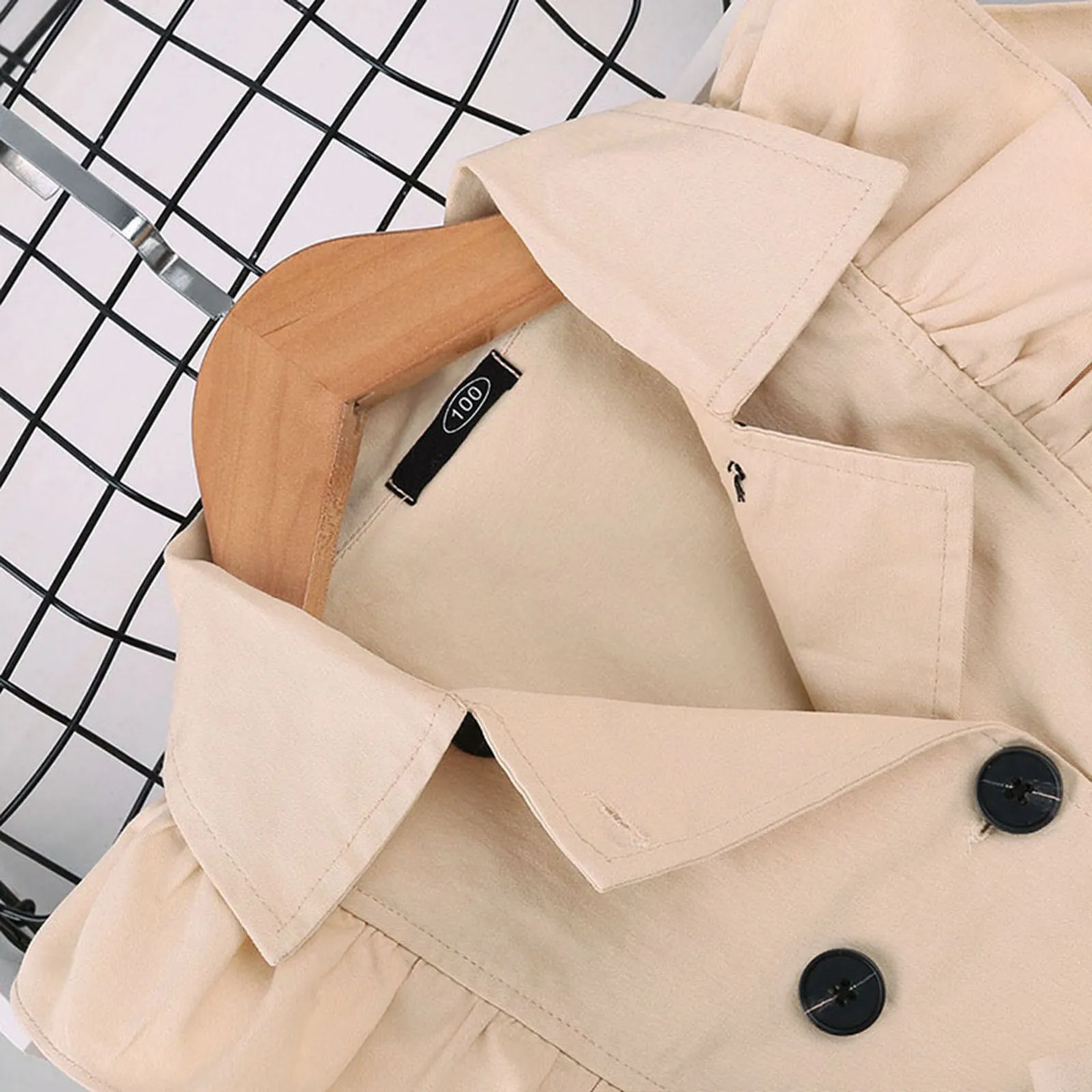 Płaszcz dla dzieci Baby Girl Winter Warm Fashion Flare Sleeve Belt Solid O-Neck Wodoodporna wiatrówka Kurtka odzież Dziecięca