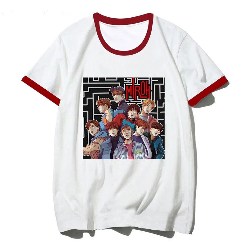 Kpop Stray Kids Women T-shirt K Pop StrayKids T Shirt Hip Hop Harajuku Korean Kawaii Tshirt Top Tee Shirts Hip Hop Female Femme