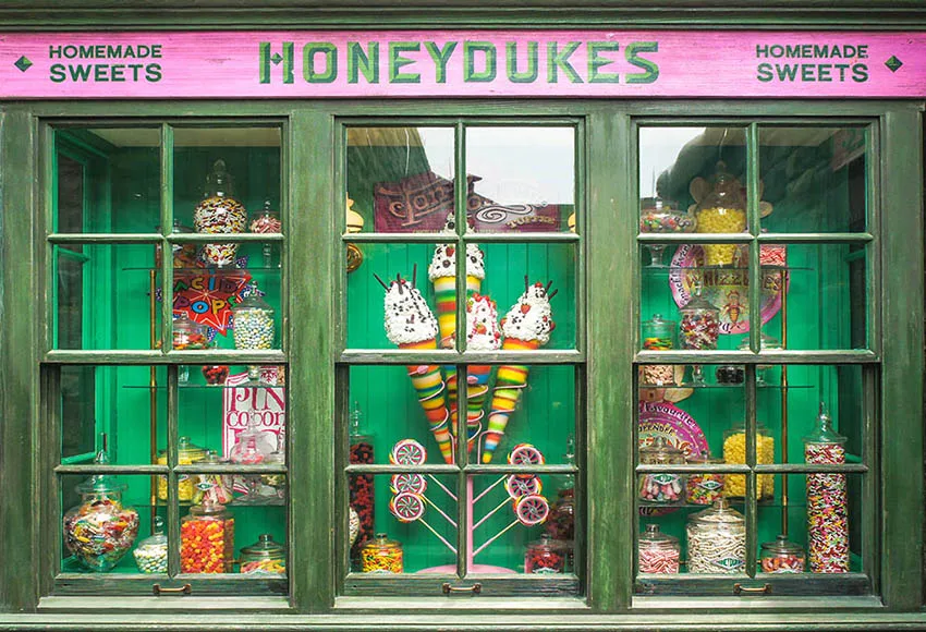 Mehofond Honeydukes Sweet Shoppe Zdjęcia W Tle Candy Bar Lody Dla Dzieci Portret Tło Фотозона Studio Fotograficzne