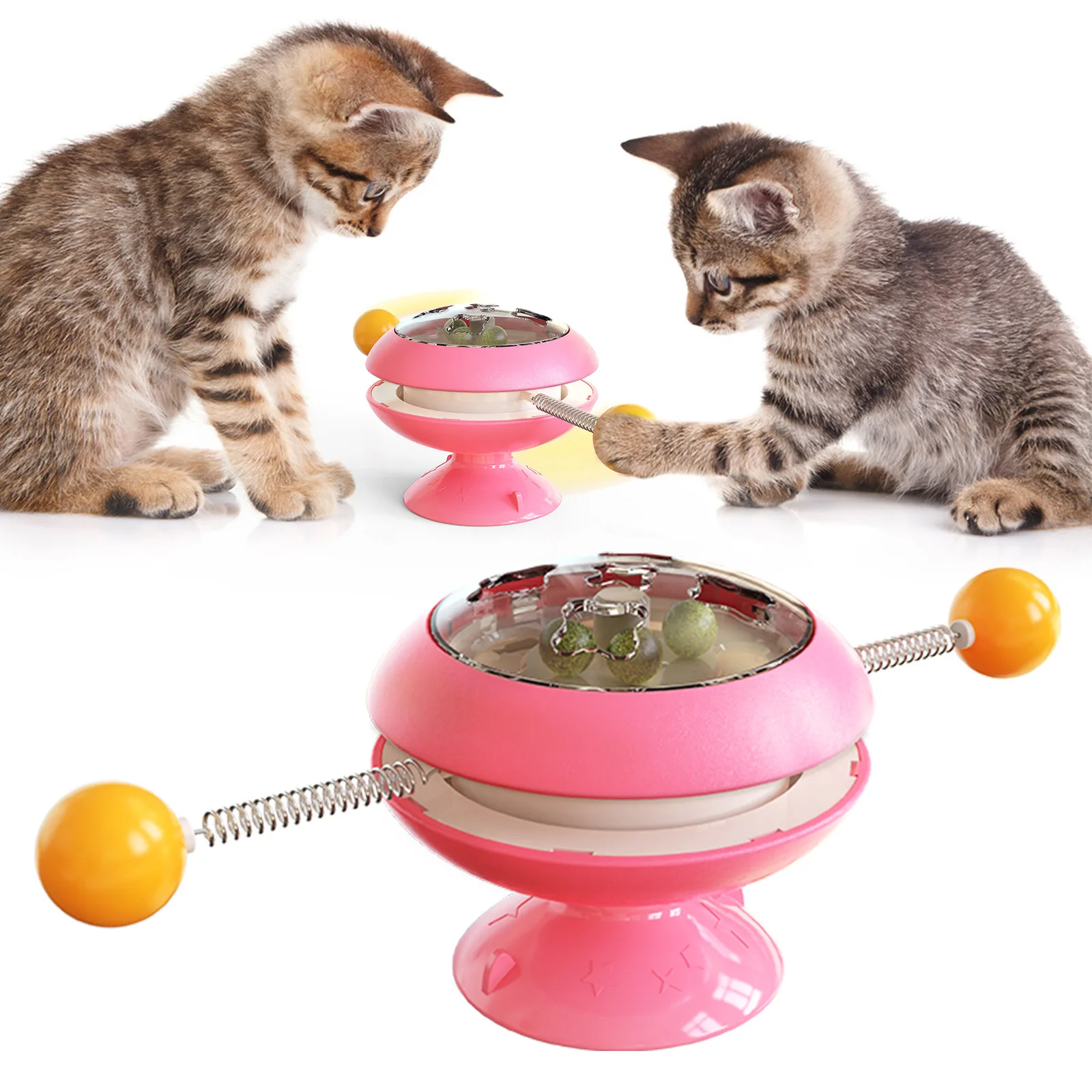 Nowy Żyroskop Śmieszne Kot Piłkę Molowa Ukąszenie Wytrzymała Zabawka Kot kocimiętka Interaktywne Puzzle Dokuczanie Kot Kij Kot Dostarcza Zabawki dla zwierząt domowych