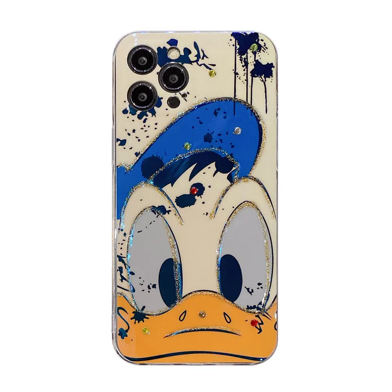 Nowy 2021 Disney Donald Duck Daisy oryginał dla iphone 7/8/plus X/XR/XS/ XSMAX/ 11/12 Pro Max pokrowiec dla telefonu komórkowego