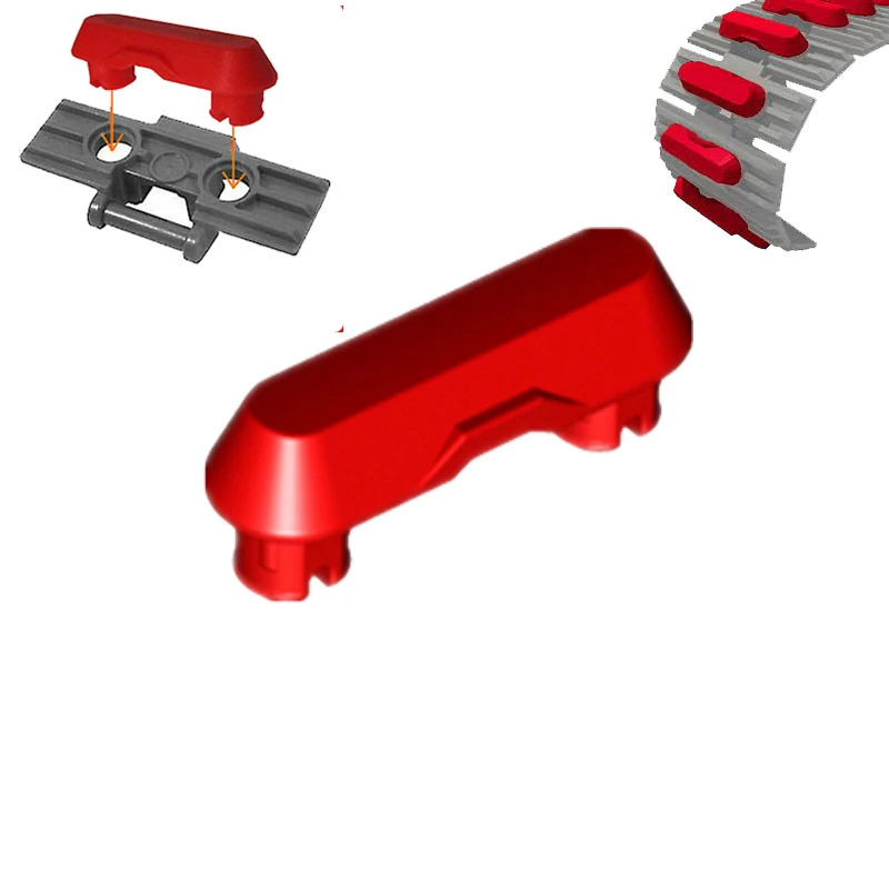 Nauka i technika samochodowy budulcem MOC 14149 building block parts big track rubber antiskid strip assembly toy