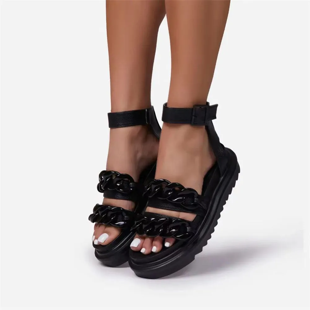 Duży rozmiar 39-43 brand new INS hot ladies platform sandals modne kliny obcasy sandały damskie 2021 casual obuwie plażowe kobieta