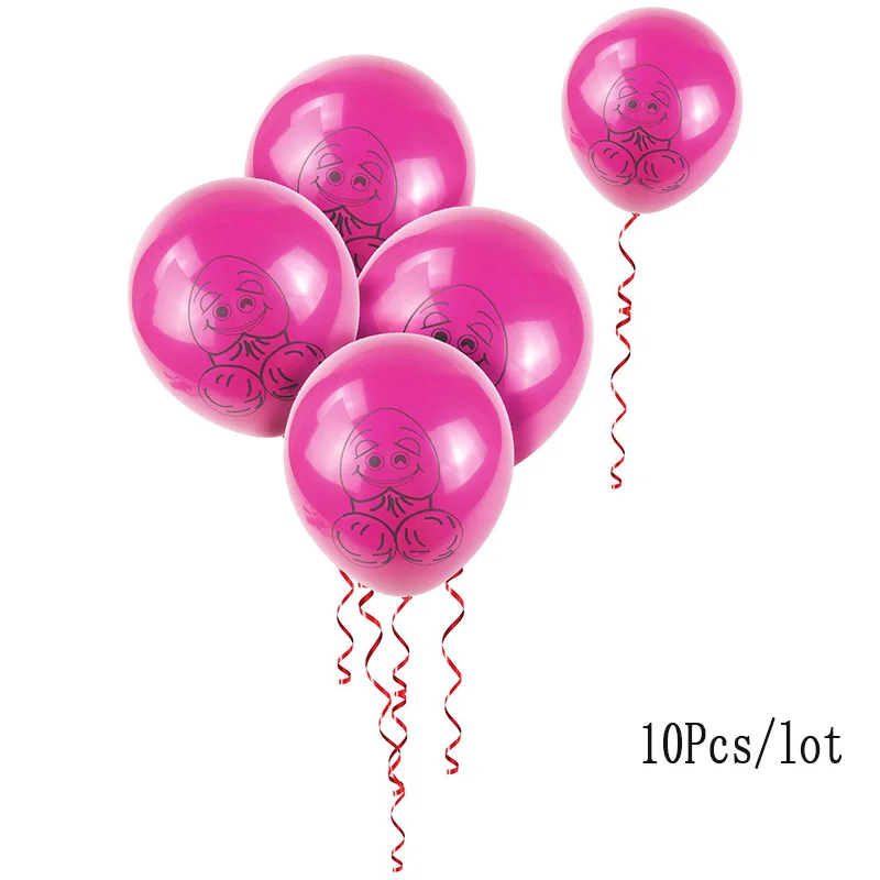 10 szt./lot Penisa Balony Lateksowe Balon Urodziny wieczór Panieński Dekoracji Balony wieczór Panieński wieczór Kawalerski Dostawy