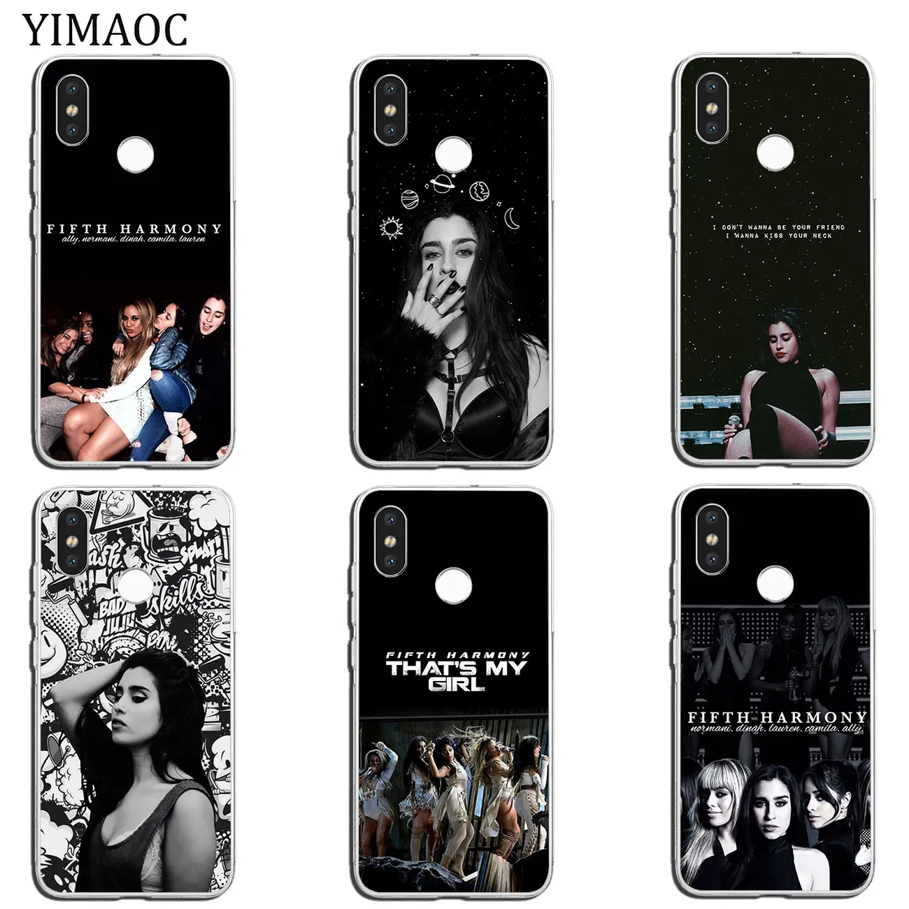 YIMAOC Camila Cabello Fifth Harmony Miękki pokrowiec dla Xiaomi Mi 9 9T CC9 CC9E A3 Pro 8 SE A2 Lite A1 pocophone f1 MiX 2S MAX 3 MI9
