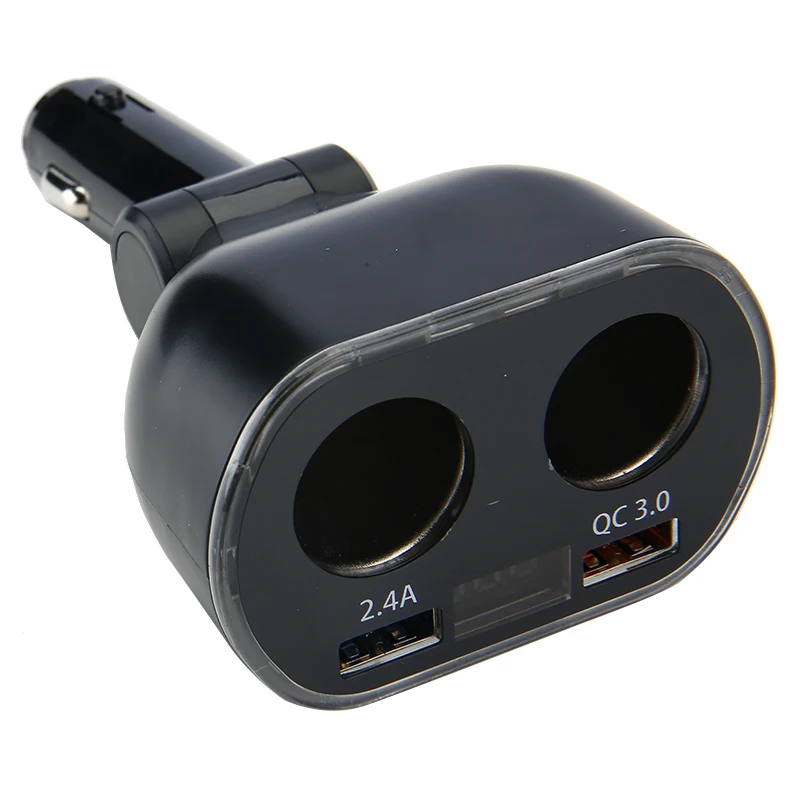 2.4 A Zapalniczki samochodowej Wielofunkcyjny Projekt Podwójny USB Ładowarka Zasilacz Wbudowany 10A Gniazdo Bezpiecznik Schemat Ochrony