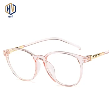 Retro Okrągła Oprawa Do Punktów Womanttransparent Jelly Glasses Frames Anti Blue Light Komputerowe Okulary Unisex okulary damskie