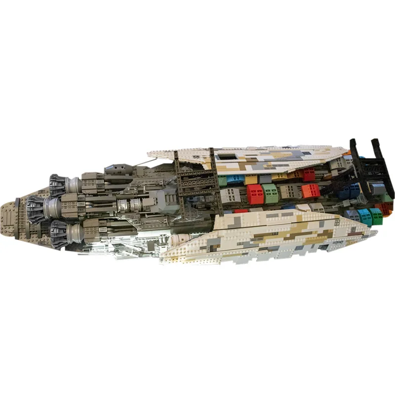 MOC-33315 Space Wars Diy CavegodING UCS GR-75 RebelING-Transport Kreatywne klocki Cegły Star Plan Wars Toys