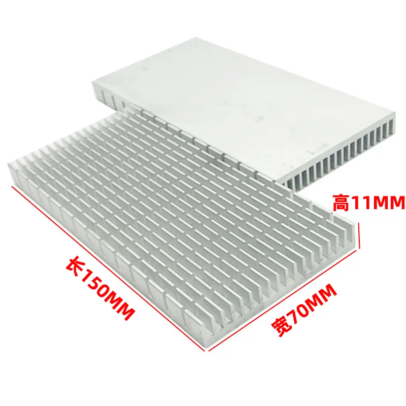 1 Szt. Potężny szczelinowy chłodnica 150*70*11 mm PCB element elektroniczny chłodnica