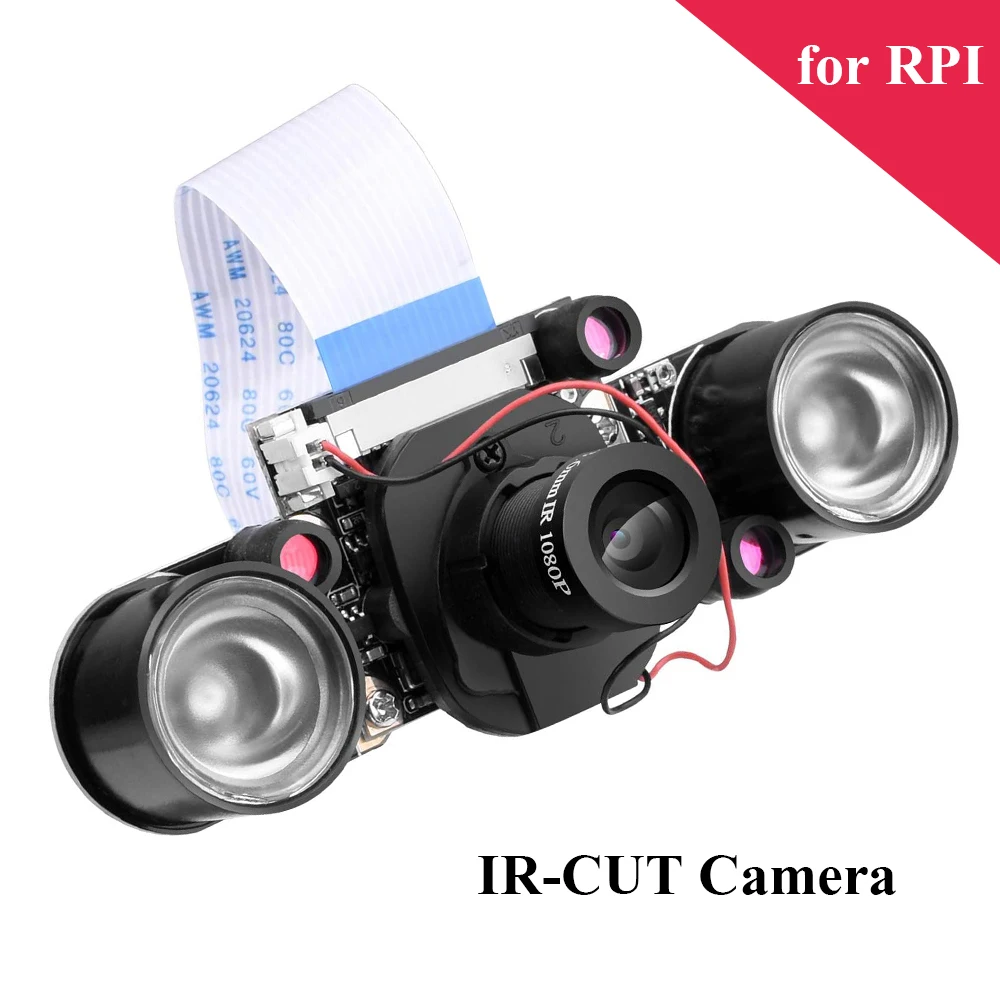 Raspberry Pi IR-CUT Kamera 5MP OV5647 Night Vision Video Camera Automatyczne przełączanie trybu Dziennego / Nocnego Trybu dla Raspberry Pi 4 3 4B 3B