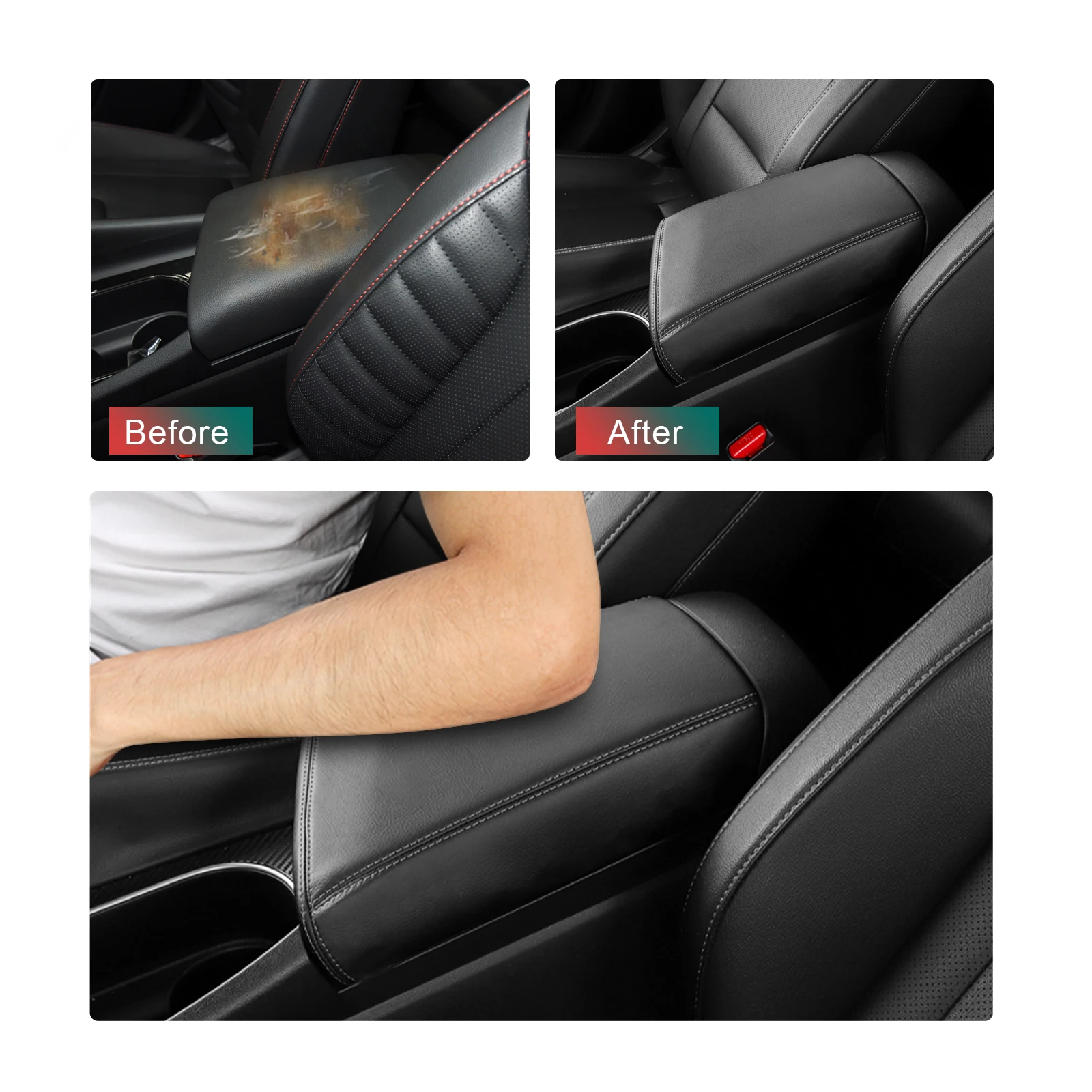 LFOTPP Car Armrest Box Cover For Avante CN7 2020/Elantra 2021 Central Control Armrest Container Pad Auto Interior Accessories