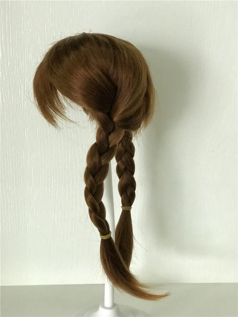 Nowa kosa brązowe włosy Peruka do 22 cali Reborn Lalki Długie włosy Strainght dla 48-55 cm Silikonowe Reborn Baby Doll Włosy Peruka