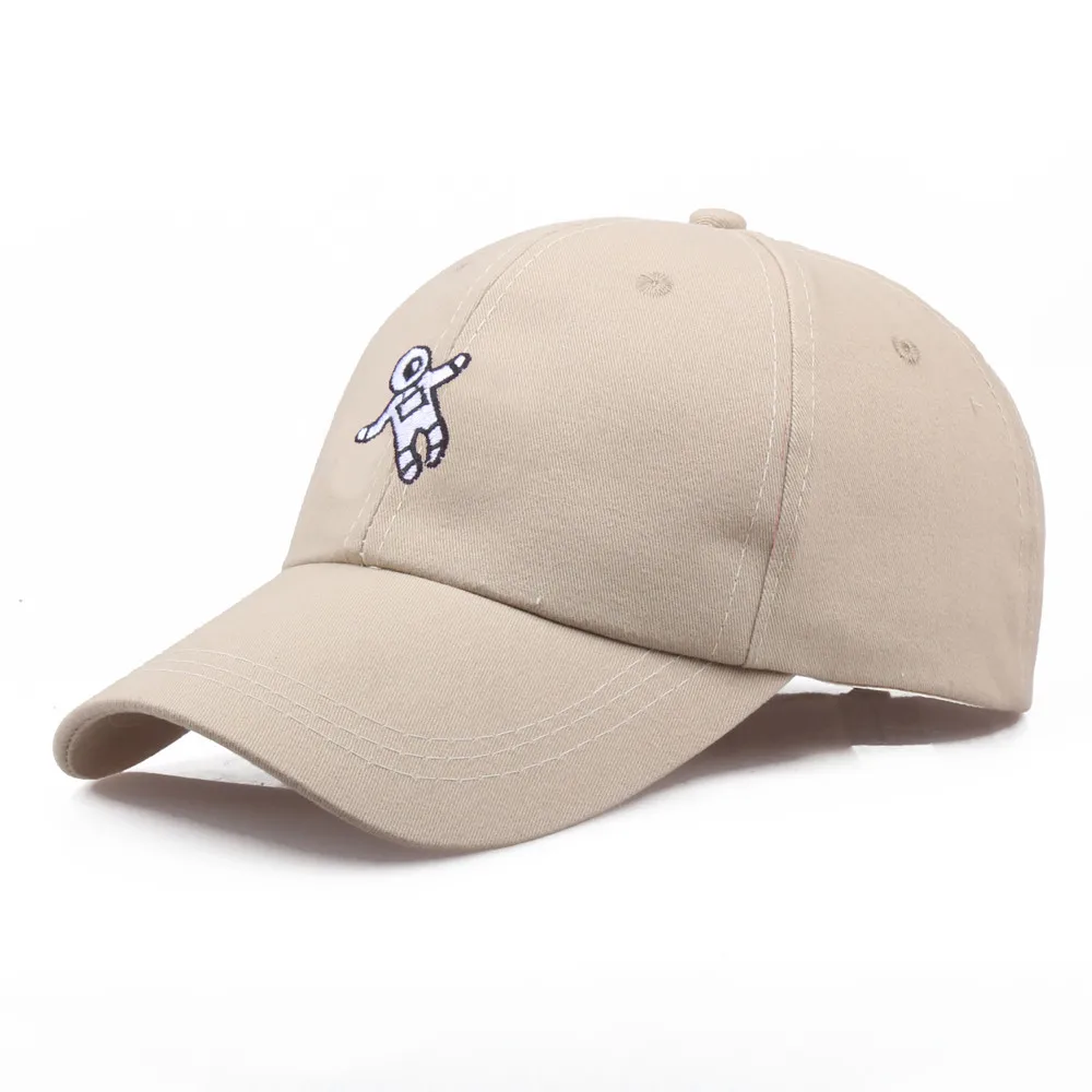 Unisex Fashion Hat Cotton Astronaut Embroidery Baseball Hat Cap Adjustable Snapback Hats Casual Hip Hop Cap Czapka Z Daszkiem Dla Mężczyzn
