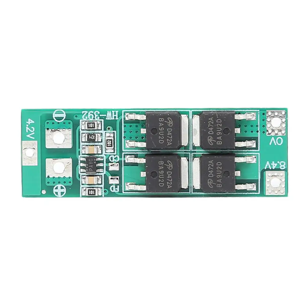 2S 20A BMS Battery Charging Protection Board 7.4 V, 8.4 V 18650 Lithium Battery Protection Board Cell Module For Power Tools