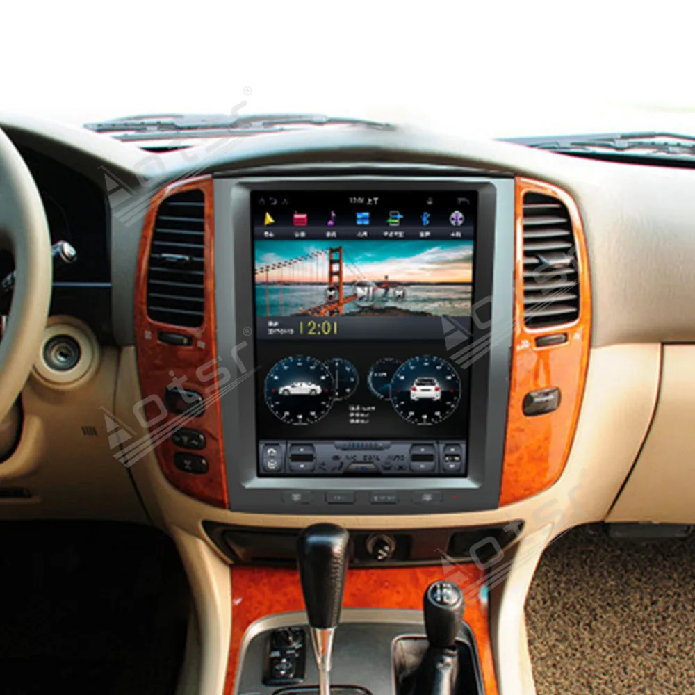 Toyota Land Cruier LC100 2003 2004 -2007 Tesla Duży Ekran Android Multimedialny Odtwarzacz wideo Radio Radio Samochodowe Nawigacja GPS