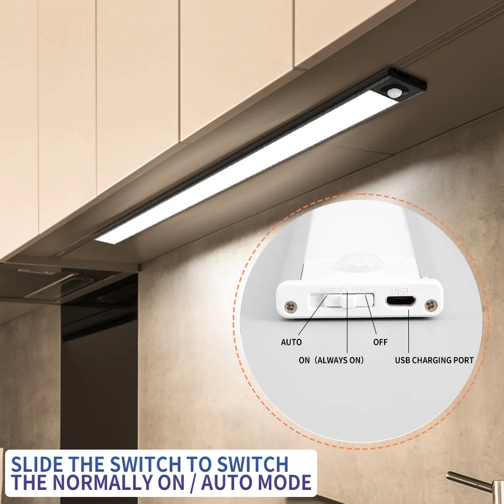 Czujnik Ruchu Wisi Bezprzewodowe Kinkiety Lampy LED Do użytku Domowego Gabinetu Gabinet Czytanie Najlepszy USB lampka Nocna do Sypialni
