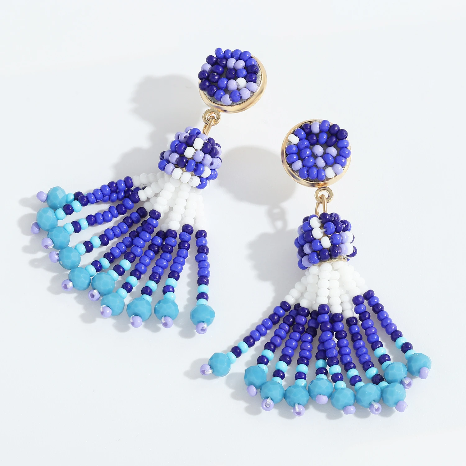 Vedawas Etniczny Balon Frędzlami Koraliki Kolczyki dla Kobiet Boho Koraliki Handmade Kolorowe Kolczyki Kolczyki Ślubne Biżuteria Prezenty