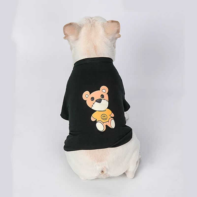 T-shirt Dla Psów, Ubrania Dla Psów Kot Mały Szczeniak Cute Buldog Francuski Wszystkie Yorkshire Terrier Średni Chihuahua W Ogóle Mopsy