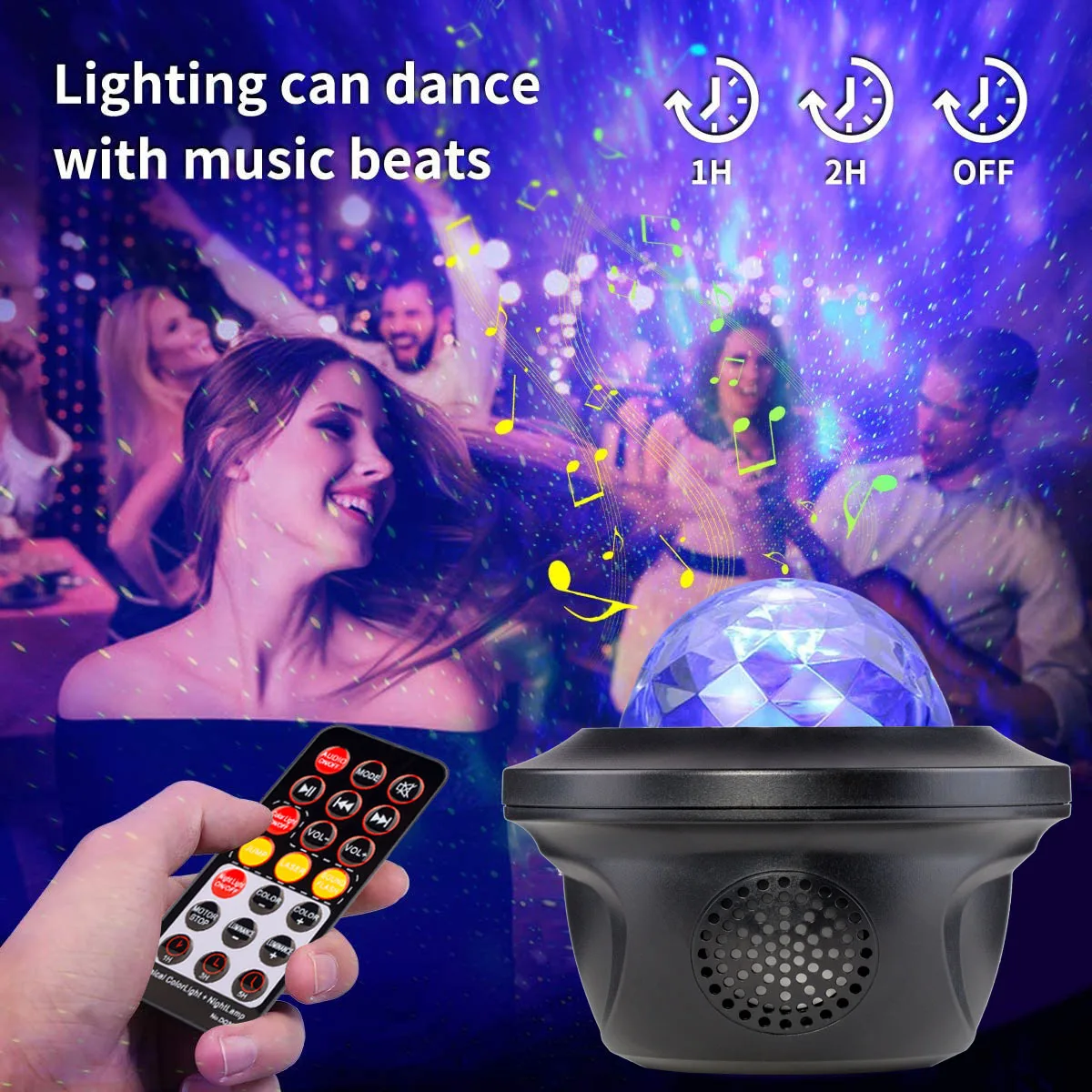 Gwiaździste Niebo Galaktyka Projektor Światło Bluetooth-kompatybilny Kontrola Odtwarzacz Muzyczny LED Night Light USB Ładowanie Lampa Prezent