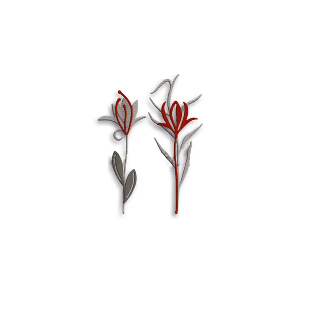 6szt Kwitnące Kwiaty Magnolii Tnące, Metalowe Znaczki Notatki Dariusz Dekoracji Szablon Tłoczenie Szablon DIY Kartkę z Życzeniami Handm
