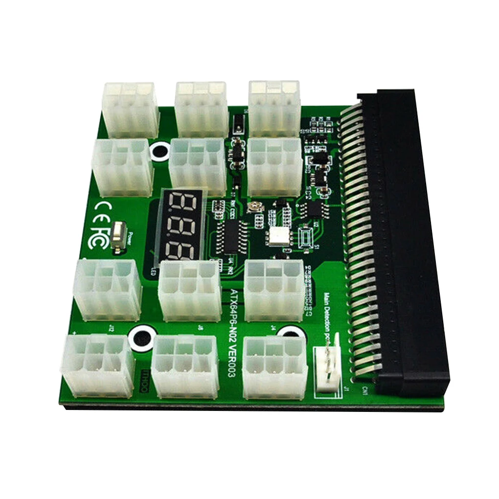 Breakout Board Adapter 12x6pin Server Power Supply Board 12V PCI-E Power Supply Circuitboard Dropshipping