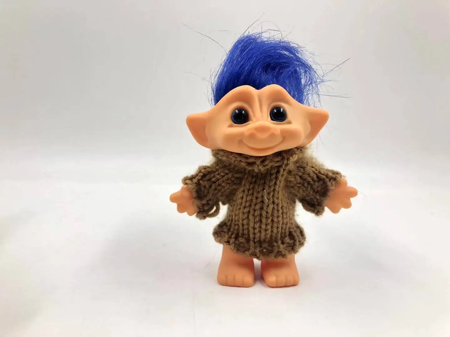Popularna nostalgicznym lalka post-80-tych 10 cm Troll Lalka w swetrze brzydkie dziecko zabawki dla dzieci