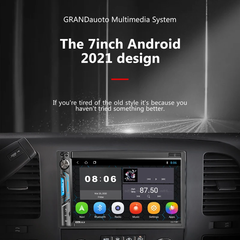 Android 2Din Radio Samochodowe Do Toyota Nissan Lada Nawigacja GPS 7