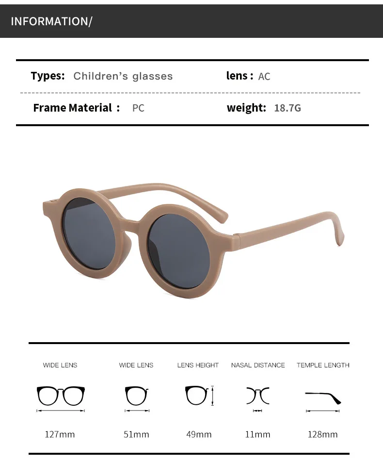 Klasyczne Okulary dla Dzieci Chłopcy Dziewczęta Rocznika Okulary UV Ochrona Moda Okrągłe Dziecięce Okulary Lentes Gafas De Sol
