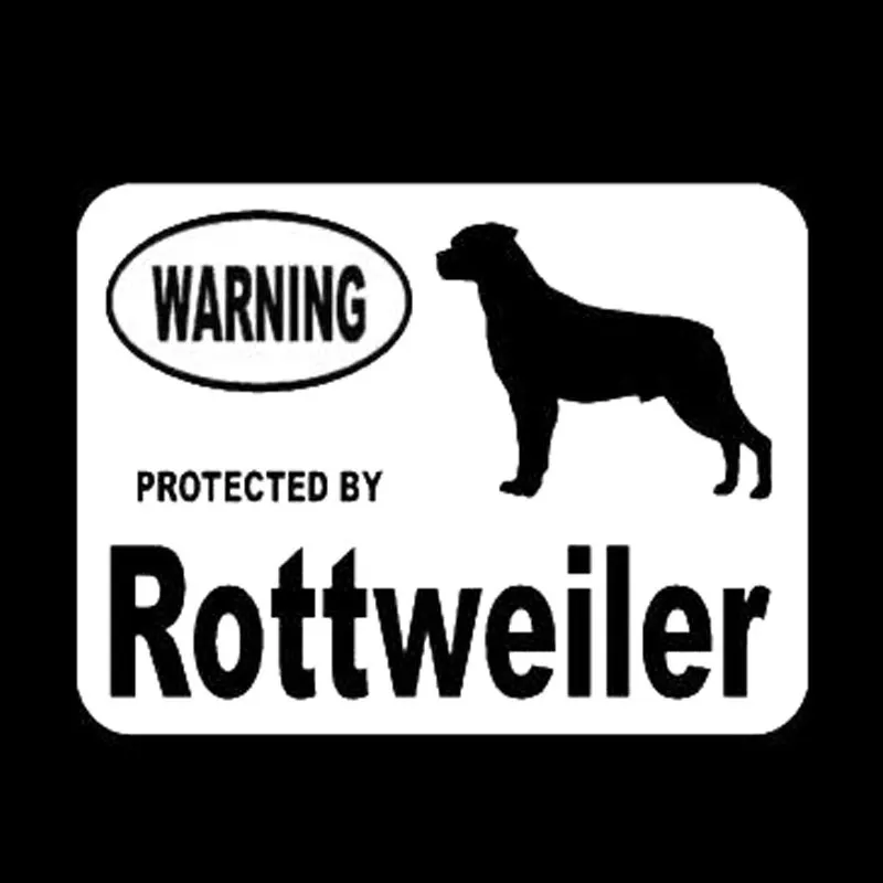 Etykieta okienna 13,2 cm*10 cm Moda Pies Rottweiler Naklejki Odblaskowe Naklejki Laserowe okna Winylowe okna Stylizacja Czarny Srebrny