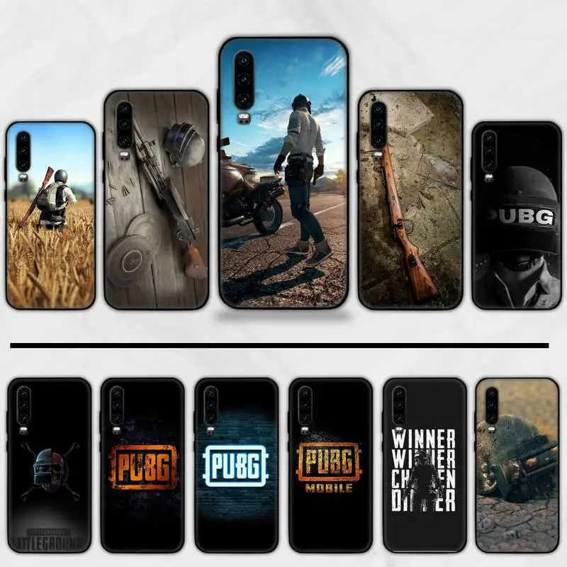 PUBG Battlefield peace elite Etui do telefonu Huawei honor Mate P 9 10 20 30 40 Pro 10i 7 8 a x Lite nova 5t
