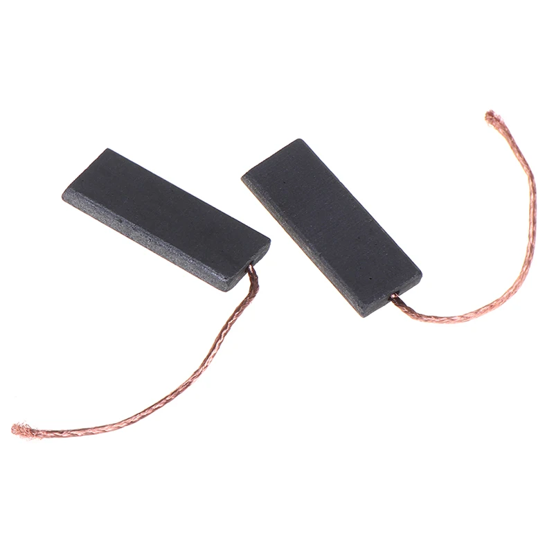2pcs Black Carbon Brush Motor 5*13.5*40mm With 70mm Length Lead For Washing Machine