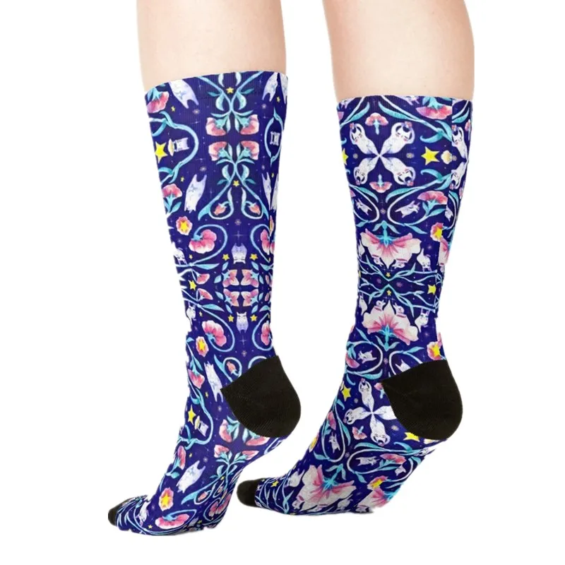 Damskie skarpetki kawaii Personality Art Forest Printed Socks Woman harajuku Happy Funny Novelty cute girl gift Socks for women