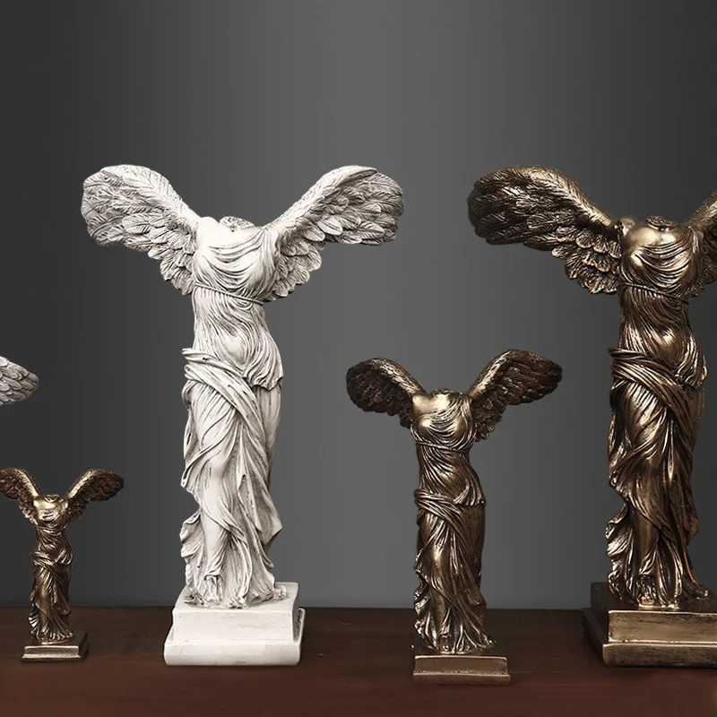 Europejska Bogini Zwycięstwa Rzeźba, Żywica Rzemiosła Figurki Retro Streszczenie Posąg Bogini Dekoracji Dekoracja Prezenty Biznesowe