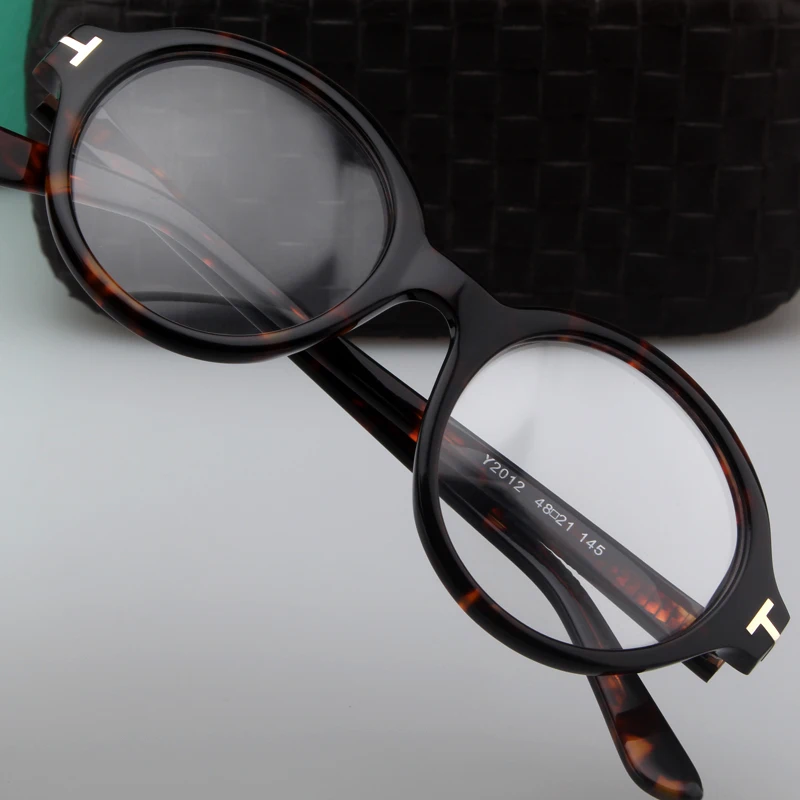 Zerosun Marka okulary Okulary Męskie Okrągłe Okulary Mężczyźni Żółw Botanik Vintage Okulary Optyczne Recepty Krótkowzroczność