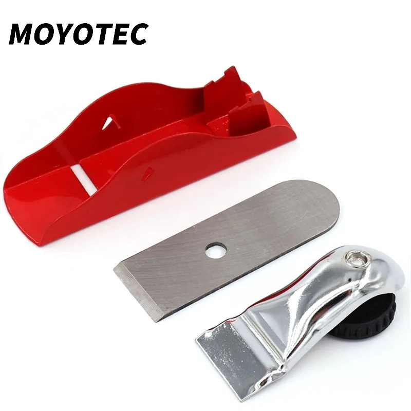 MOYOTEC 1SZT 6.3 Inch Mini Hand Planer Red Adjustable Used Wood Craft Processing Carving and Trimming Wood Carpenter DIY Tool