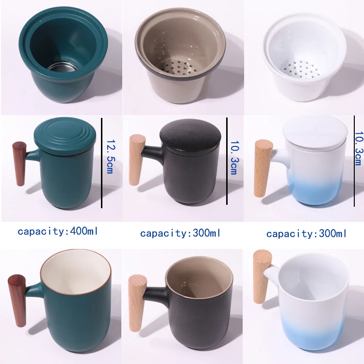 Ceramiczna filiżanka zestaw ładna ładna kubek porcelanowy czajnik Z filtrem I pokrywą Pełną biurowe filiżanka lub drogowy serwis do herbaty
