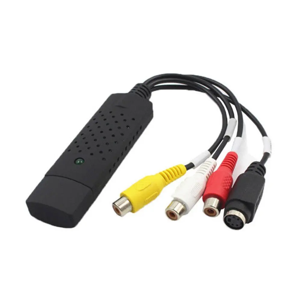Video Audio Capture Adapter VHS to Digital File Converter VHS To DVD HDD TVCard Express USB2.0 to Video Grabber AudioAV Computer