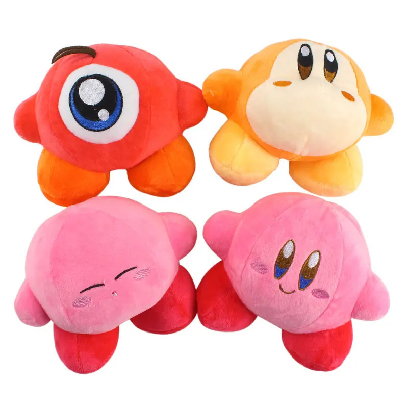 15 Cm 4 Style Kirby Pluszowe Zabawki Różowy Kirby Waddle Di Zdalnego sterowania Postacią z Gry Miękkie Miękkie Zabawki Prezent dla Dzieci Pluszowe Lalki